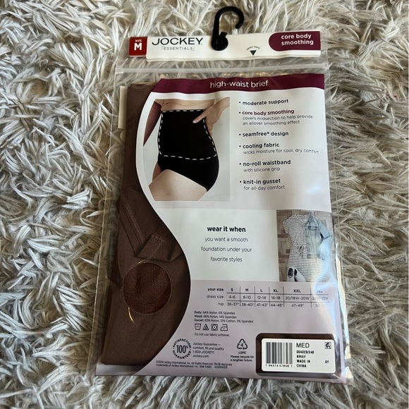 NWT Jockey Essentials core body smoothing high waist brief - Picture 3 of 3
